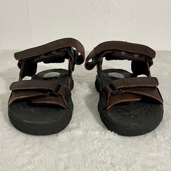 Frye Windward Brown Leather Athletic Sandals Men’s Size 9D Adjustable Straps - Picture 4 of 9